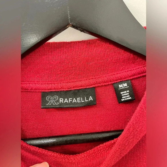 Rafaella red Hacci Top size medium - Picture 3 of 6